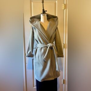 Stylish Belted Coat by Haute Monde